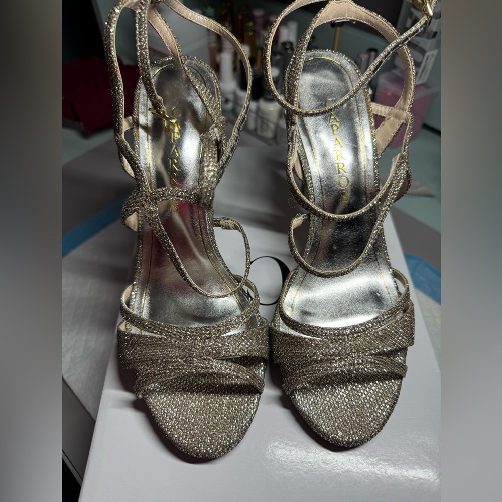 Champagne high heel